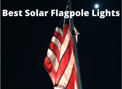 Solar lighted flag